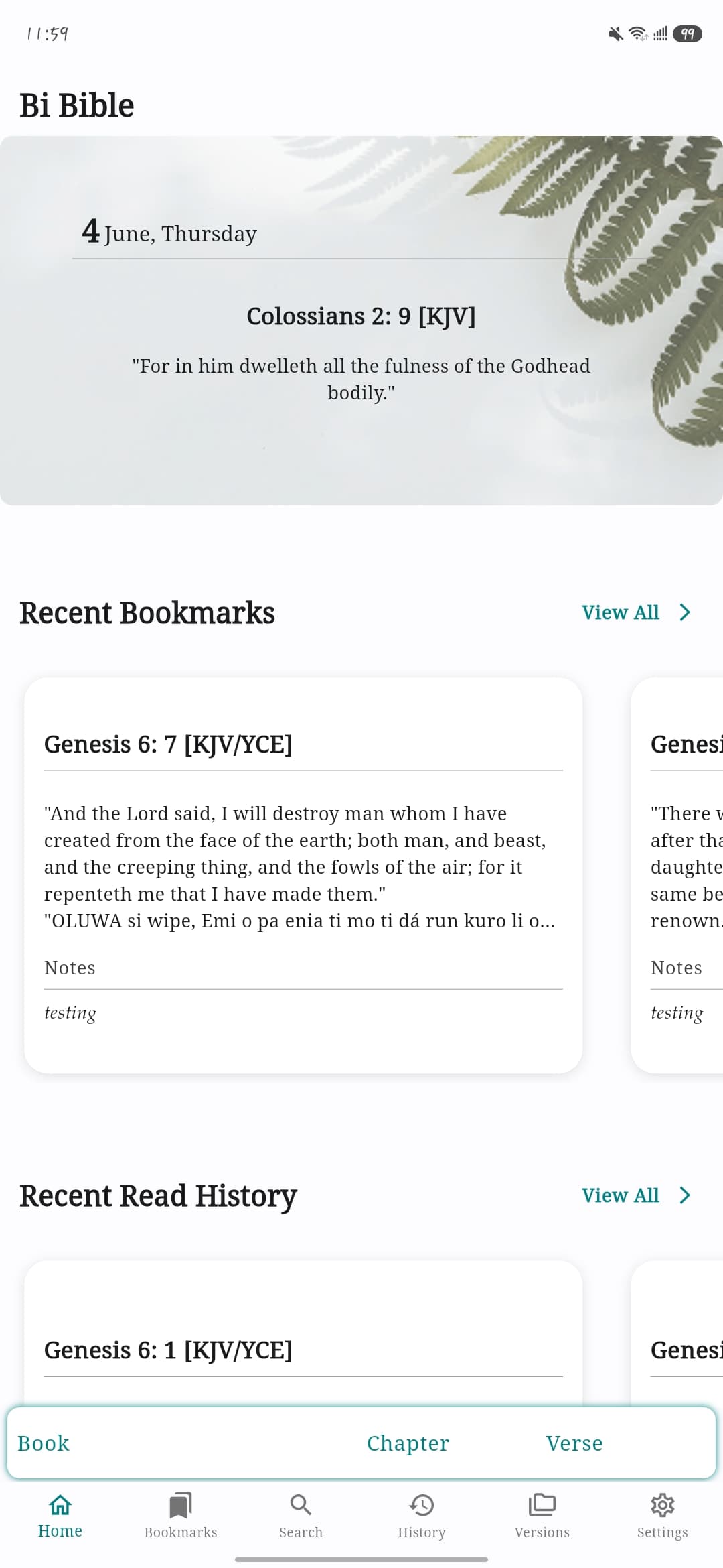 Simple & intuitive — Bi Bible screenshot